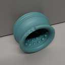 Dog Enrichment Treat Toy, Long-Lasting Wobbly Interactive Freeze Lick Toys for Dogs, Stuffable Puzzle Feeder Toy for Boredom, Silicone Treat Dispensing Chew Toy (Teal Blue, S)