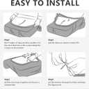 molasofa T-Cushion Sofa Seat Slipcovers Set, Couch Protector for Sectional, Armchair, Loveseat - Stretch Spandex Fabric (3 Cushion Sofa,Light Gray)