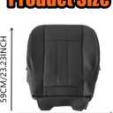 SecosAutoparts Driver or Passenger Side Bottom Replacement Perforated Leather Seat Cover Compatible with Chrysler Town and Country 2011-2016 Compatible with Dodge Grand Caravan 2008-2020 Black