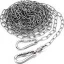 10 ft Heavy Duty Dog Tie Out Chain - Chew Proof Long Dog Leash for Yard, Camping or Travel