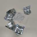 Jetec 6 Pieces Mini Blind Brackets for Window Blinds, with Screws (1.38 x 1.18 Inches)