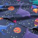 Kids Queen Size Space Dinosaur Bed Sheets - 4 Piece Dinosaur Microfiber Sheet Set - Dino Print Bedding - Soft, Cute, Breathable & Machine Washable - Colorful Bed Set for Boys, Girls, Teens & Toddlers 30 - Space Dino, Queen
