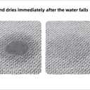 Eunoia Oval Bathroom Rug 16x24 Inch, Bath Mat Non Slip Washable,Quick Absorption & Durable, Soft Shag Bath Mats for Bathroom Floor, Tub and Shower,Grey