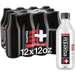 Essentia Water LLC; Ionized Alkaline Bottled Water; 99.9% Pure; 9.5 pH or Higher; Consistent Quality in Every BPA and Phthalate-Free Bottle; 12 Fl Oz (Pack of 12) No BB
