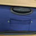 SWISSGEAR Sion Softside Expandable Spinner Luggage Durable Lightweight Travel Suitcase, Blue, Checked-Large 29-Inch