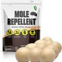 Mole Repellent for Lawns, Groundhog Repellent Outdoor, Armadillo Repellent, Mole Deterrent for Yard, Vole Repellent Outdoor, Gopher Repellent, Safe for Family & Pets, 10 Packs
