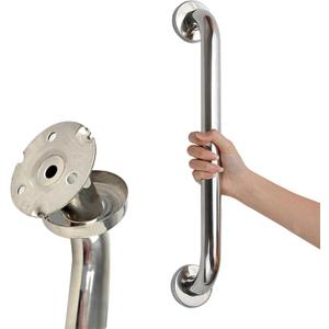 304 Stainless Steel 20-Inch Grab Bars for Bathtubs and Showers - Shower Grab Bar for Elderly & Disabled. Anti-Slip, Assist in Getting Up, Maintain Balance. Safety Bars for Showers and Walls.