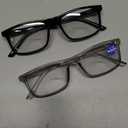 2 Pack Photochromic Bifocal Reading Glasses for Women Men Blue Light Blocking Clear Top Transition Readers