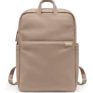 Slim Laptop Backpack for Women, Lightweight Business Backpack for Women Computer Bag Purse for Commuting, Fit 16 Inch,Champagne Brown