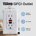 GFCI Outlet, Tamper-Resistant Outlets, UL Listed Self Test GFI Receptacle with 2 LED Indicator, 15 Amp (8 Pack)