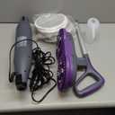 Scrubbing Steam Mop, Steam Mops for Floor Cleaning with Rotating Pads, 4 Cleaning Modes & LED Headlights, Swivel Steering,Safe for all Sealed Hard Floors F2 (Purple)