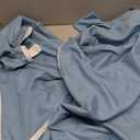 Horbaunal Queen Size Bed Wedge Pillow Cover for Headboard Gap, Headboard Wedge Pillow Case Cover Only, 60" x 10" x 6", Blue