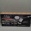 Electric Spin Scrubber, Full-Body IPX7 Waterproof Cordless Shower Scrubber with 4 Replaceable Heads, Upgraded Extension Handle, 2H Work Time, 2 Speeds for Bathroom Shower Tile Glass (Black)