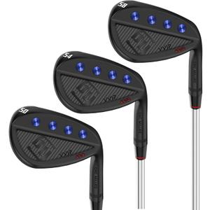 Yamato Full Face Golf Wedge Set or Individual Golf Wedges 50/52/54/56/58/60 Forged Golf Gap Wedge Sand Wedge Lob Wedge Golf Clubs Milled, 50 54 58 Degree Set