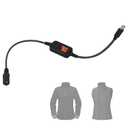5 x 9V Heated Jacket Battery Adapter, Type-C to DC 3.5-4.0mm Charger Cable for 7.4V and 8.4V for Milwau-keeMakita, Dewalt Heated Jackets, Heated Vests and Heated Hoodies (Not for 12V Heated Gear)