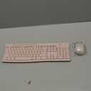 Logitech MK270 Wireless Keyboard and Mouse Combo for Windows, 2.4 GHz Wireless, Compact Mouse, 8 Multimedia and Shortcut Keys, 2-Year Battery Life, for PC, Laptop - Rose (1 Pack)