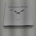 Atomic Analog Wall Clock, 12Inch Radio Controlled Sets Automatically Wall Clock Decorative for Living Room Office School