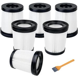 6 Pack HEPA Filter Compatible with Fabuletta FSV101, FSV001 Cordless Stick Vacuum Cleaners (Please Check Your Vacuum Filter Version Before Purchasing)