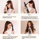 Dryhsip 5 in 1 Hair Styler & Wrap Air Curler, Low-Speed Negative Ionic Hair Tools Drying, Multi Hair Styler, Professional Blow Dryer Brush for Curling Volumizing Straightening Styling (Black)