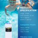 AQUALTRA Pool Filter Compatible with CC100, C-9410, CCRP100, PAP100, PAP100-4, Ultral-C3, R173215, FC-0686, 100 sq. ft., 23 5/8" x 10 1/16" 2 Pack