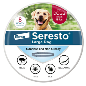 Seresto Large Dog Vet-Recommended Flea & Tick Treatment & Prevention Collar for Dogs Over 18 lbs. | 8 Months Protection