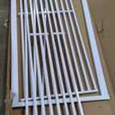 SHYUJAJIE 71 Inch Extra Tall Pet Gate for Cats, 29.5-48" Adjustable Wide Dog Gates, Pressure Mounted Walk Through Tall Cat Gate for Doorways,Hallway,Stairs,HouseWhite