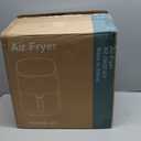 Sweetcrispy Air Fryer 6QT with Window, Square Airfryer Oven 12-in-1 for Family, 400F Rapid Air Crispy Technology, Roast Bake Dehydrate, Nonstick & Easy-Clean Basket,Grey