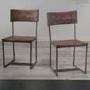 2 Piece Haven Dinning Chairs 2 Pack Grey Washed 2PK H-25.59" /W-40.16"/ D-22.05"