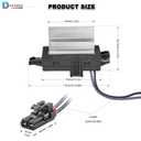 Blower Control Module AC Blower Motor Resistor fit for 2003-2007 Chevy Silverado Avalanche Suburban Tahoe, GMC Envoy Sierra Yukon, Cadillac Escalade,Buick RainierReplaces 4P15161580567, 93803636