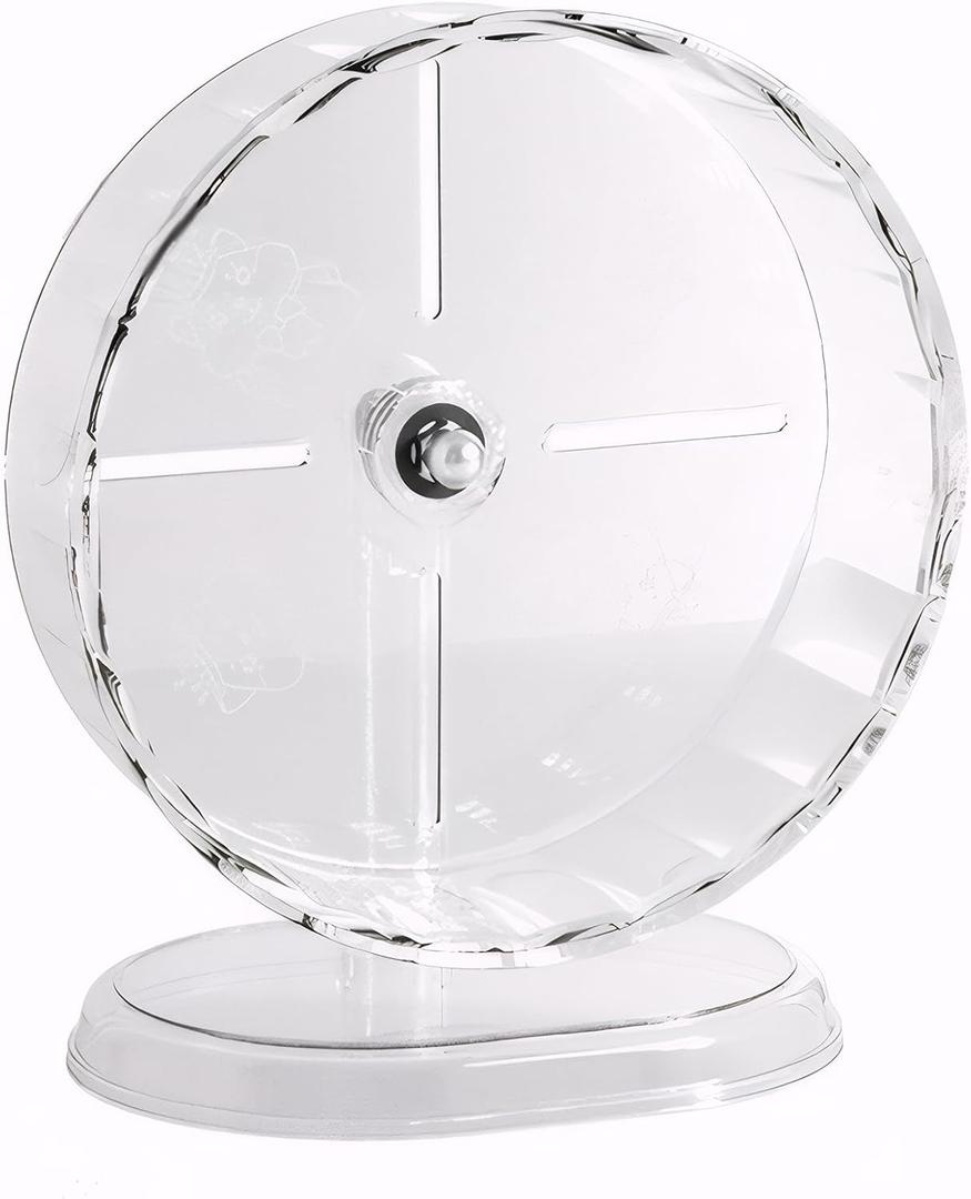 Silent Hamster Wheel  9.5 Inch Syrian Hamster Running Wheel, Anti-Skid & Height Adjustable, Easy to Clean (9.5inch)