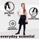 Silky Toes Girls Opaque Microfiber Tights 1-2 Pairs Black White or Colored Nylon Stockings for Kids - ballet footed tights