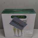 FOCUSLINE 100 Pack Plastic Champagne Flutes, 4.5 Oz Gold Rim Plastic Champagne Glasses, Disposable Clear Toasting Glasses Recyclable Champagne Cups for Wedding Party