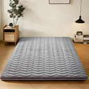 Premium Foam Japanese Futon Floor Mattress Queen Size 60"x 80",100% High Density Foam Comfortable Floor Mattress,3.2" Thicken Foldable Sleeping Pad,Dormitory Tatami Mat,for Adult and Kids (Gray)