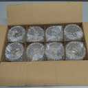 Glass Large Votive Candle Holder Set of 8, Tea Lights Candle Holders for Wedding Table Centerpieces, Boho Decor, Home Dinner Birthday Party Decor, Bridal Shower and Holiday Decorations (Clear)