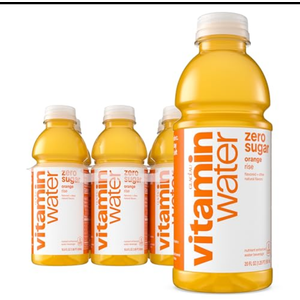 vitaminwater Zero Sugar Rise Orange Nutrient Enhanced Flavored Water Beverage, 20 fl oz Bottles, 12 Pack Exp. Dec29/2025