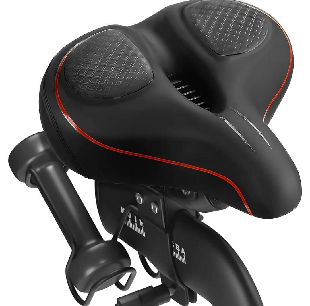 Oversized Bike Seat for Peloton Bike & Bike+, Comfort Seat Cushion Compatible with Peloton, Road or Exercise Bikes, Bicycle Wide Saddle Replacement for Men & Women, Accessories for Peloton
