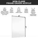 CountryArtHouse Non-Glare Acrylic Replacement for 18x24 Picture Frame, UV-Resistant Non-Glare Acrylic Cover Sheet