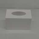 Acrylic Hand Towel Box Cover Compatible with Kleenex Disposable Hand Towels Wall-Mounted Paper Towel Dispenser Suitable for Tabletop, Bathroom, Car, and Office Use (Glossy White) (Normal)