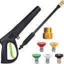 coyardor Pressure Washer with Extension Wand & 5 Spray Nozzle Tips, M22-14mm & M22-15mm Fitting Replacement for Ryobi, Karcher, Powerstroke, Greenworks, and More Electric Power Washer