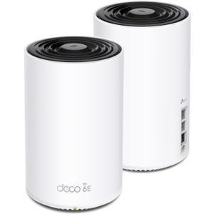 TP-Link Deco AXE5400 Tri-Band WiFi 6E Mesh System(Deco XE75 Pro) - 2.5G WAN/LAN Port, Covers up to 5500 Sq.Ft, Replaces WiFi Router and Extender, AI-Driven Mesh, New 6GHz Band, 2-Pack