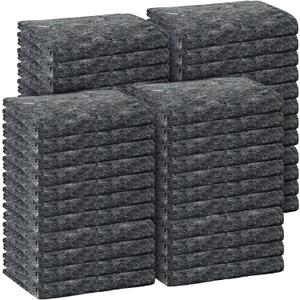 32 Pieces Textile Moving Blankets Bulk 54 x 72 Inch Furniture Blanket High Tensile Strength Pads Shipping Packing Blanket for Moving Furniture Floors Moves and Storage Equipment(Grey), Small
