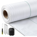 SmoothNovelty 3.2 oz 4 x 300 ft White Landscape Fabric Weed Barrier