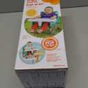 Bright Starts Pop 'N Sit Portable Booster, Indoor/Outdoor Use, Floor Seat with Feeding Tray, Teal, 6 Mos - 3 Yrs