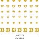 Skibidi Rizzler Birthday Banner Decorations - This Skibidi Rizzler Is 13 No Cap Gold Glitter Banner, Pre-Strung Stars Hearts Garland Ideas Funny Zoomer Gen Z Slang 13th Birthday Party Supplies