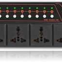 XUTGA 10 Outlet Power Conditioner for Audio Equipment 6000W with Air Breaker, Power Sequencer Conditioner Rack Mount, LCD Display 110-220V with USB,Surge Protector