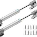 2Pcs 6 Inch Gas Struts, 30N/ 6.7lb Safety Lift Support Cabinet Hinge Gas Spring Soft Open Lid Hinge for Kitchen, Shocks, Cupboard
