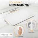 Homerz Stone Bath Mat Premium Diatomaceous Earth Bath Mat, Rock Absorbent Bath Mats for Bathroom, Modern Stone Drying Mat, Shower Mat Outside Shower, Tapetes para Bao 23.6"x15.3"