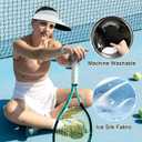 2 x ZOORON Sun Visor Hats for Women Men Wide Brim Sun Hats Women Men Adjustable Ponytail Sun Hats Foldable UPF 50+ (1pack-light Grey)