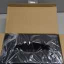 Tissue Box Cover, Rectangular Facial Tissue Holder with Bottom, Decorative Storage Organizer Box for Bathroom Vanity, Countertops, Dressers, Night Stand, Parlors and Offices - Black