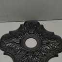 Ekena Millwork CM17PEBPS Peralta Ceiling Medallion, 17 3/4"OD x 3 1/8"ID x 1"P, Hand-Painted Black Pearl